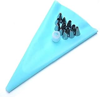 Reusable silicone frosting nozzles with 16 nozzles, cake decoration tools (blue, 16 pieces).. DIAYTAR NIGERIA: Your affordable gateway to thousands of products delivered within a week.