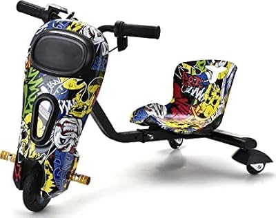 Scooter with adjustable drift go karting for children, 36 V electric drift car, LED lights and 360 degrees drift, 3 driving modes.. Shop smarter with DIAYTAR NIGERIA's comprehensive catalog and budget-friendly 5-8 day delivery.