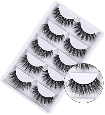 False 3D eyelashes, false 3D eyelashes in handmade, dramatic, thick, cross clusters, black, natural, soft, long, soft, reusable, style 1 (5 pairs).. Browse, shop, and receive — DIAYTAR Nigeria keeps it simple.