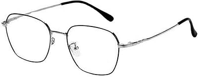 Vibegle blue anti-light glasses computer glasses with square metal frame.. DIAYTAR Nigeria offers great deals, a huge product variety, and delivery in under a week.