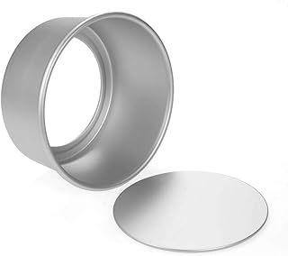 Set of 5 round aluminum alloy cake molds with removable base.. DIAYTAR NIGERIA: Your trusted marketplace that combines variety, affordability and reliable shipping.