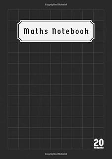 20mm square math notebook: 20mm A4 square math exercise notebook | A4 back to school notebooks with large children's squares | black cover.. Great finds. Great prices. Fast shipping. That’s DIAYTAR Nigeria.