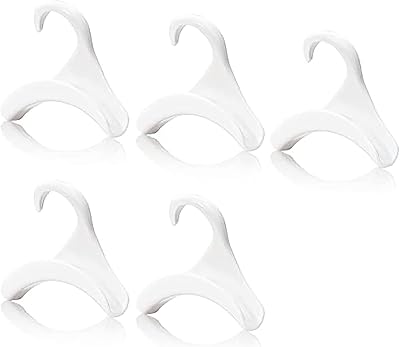 Crochet bag holder, handbag support, storage organizer and handbag organization, cupboard support (white, 5 pieces).. DIAYTAR NIGERIA: Your affordable gateway to thousands of products delivered within a week.