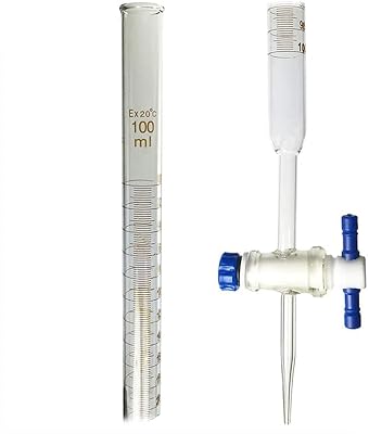 Glass Glass with right bore of 100 ml with PTFE stop tap and brown graduation. Robust glassworks capacity measurement glass of 100 ml for laboratory equipment, chemical laboratory, biology, industrial culture.. DIAYTAR NIGERIA delivers on our promise of variety, affordability, and prompt nationwide shipping.