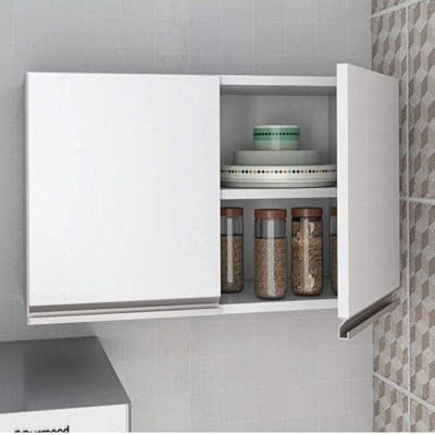 Upper cabinet BRV MOVES, white, 59.6 cm x 38 cm x 26.5 cm, PAM 31-06.. DIAYTAR NIGERIA: Bringing quality products to every Nigerian home at prices everyone can afford.