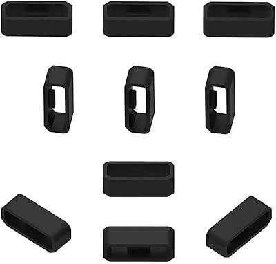 10 18 mm silicone spare safety loops for watch bracelets and cases, compatible with watch bracelets, black.. Explore limitless products on DIAYTAR Nigeria — at the lowest prices.