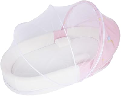 Halaya® baby sleeping bed, foldable and breathable cradle mattress for newborn cradle and cradle, removable and washable bionic bed for bedroom (pink).. Shop smart with DIAYTAR NIGERIA, offering a vast product range delivered to your doorstep within a week.
