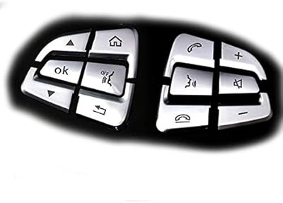 12 pieces of chrome steering wheel control cache adapted to Mercedes-Benz C GLC C200 C180 C300 GLE/GLS/CLA/B.. Shop smart with DIAYTAR NIGERIA, offering a vast product range delivered to your doorstep within a week.