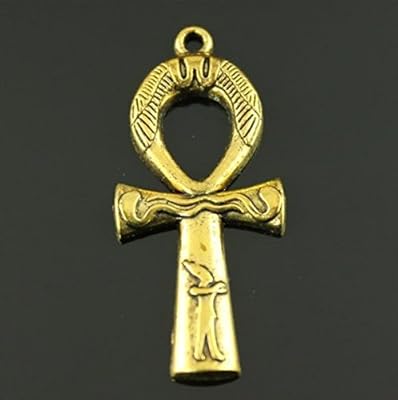 RP Supply 10 Pandenses with Ton Gold 43 x 19 mm Bucks in Zinc Alloy Egyptian Cross Tone Ancient Gold (CB012).. Shop smart, shop DIAYTAR — Nigeria’s trusted e-commerce site.
