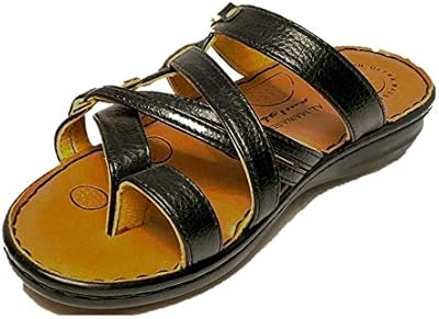 Jamal Almoda sandals for modern and breathable Arab style men (black), 43 eu wide.. DIAYTAR NIGERIA makes online shopping accessible with our comprehensive platform and prompt delivery service.