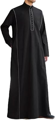 Jenny Abaya with a modern Islamic design for men from the United Middle East and Pimples.. Shop with confidence at DIAYTAR NIGERIA, offering thousands of products with budget-friendly shipping.