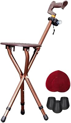Robust walking rod with folding seat 440 lbs.. DIAYTAR NIGERIA transforms online shopping with competitive prices and dependable nationwide delivery.