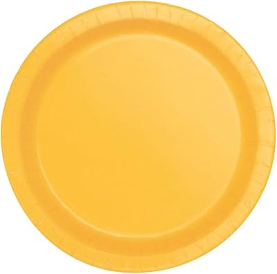 Unique round cake plate 20 pieces, 7 inches in diameter, sunflower yellow.. Your budget-friendly online marketplace, DIAYTAR NIGERIA delivers a world of products in just 5-8 days.