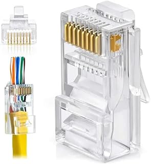 100 Parts RJ45 STANDS READS OF NETWORK CABLE 8 PINS.. DIAYTAR NIGERIA brings the marketplace to every Nigerian home with affordable prices and quick delivery.