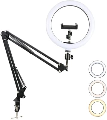 LED Tech Flow 10 inch LED Ring for Selfie with Extensible Arm and Office Phone Support with Variable Intensity.. DIAYTAR NIGERIA makes quality accessible to all with our affordable prices and quick delivery service.