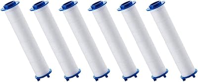 6 pieces of Capiloc shower filter replacement cartridge filter head recharge shower sprayer cotton filter for home store 11.5 cm.. DIAYTAR NIGERIA transforms online retail with our affordable platform and dependable shipping service.