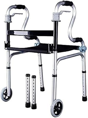 Aluminum foldable vertical walker, light and compact walker with seat and wheels, removable storage bag.. DIAYTAR NIGERIA makes luxury accessible with our affordable prices and dependable delivery service.
