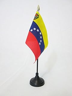 AZ FLAG Table Flag Venezuela 4 "X 6" - Vennezuela office flag 15 x 10 cm - Golden Lance surface.. DIAYTAR NIGERIA: Nigeria's answer to affordable online shopping with reliable 5-8 day delivery guarantee.