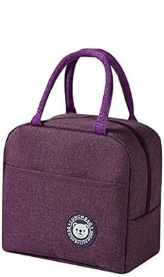 Lunch box bag with isolated material for women men school school college picnic peach fishing hike travel bag isothermal (purple).. DIAYTAR NIGERIA: Your one-stop e-commerce destination with affordable prices and nationwide delivery in 5-8 days.
