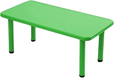 Square plastic writing and study table for children with adjustable height (green).. From tech to toiletries, DIAYTAR Nigeria delivers without delay.