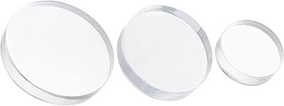 Fingerinspire 3 base display sizes in transparent acrylic, acrylic display block, round acrylic cube of 2.7/2/1.6 inch, jewelry display, acrylic ornamental support, photography accessories of jewelry jewelry.. Experience the power of choice with DIAYTAR NIGERIA's vast catalog and affordable 5-8 day delivery.