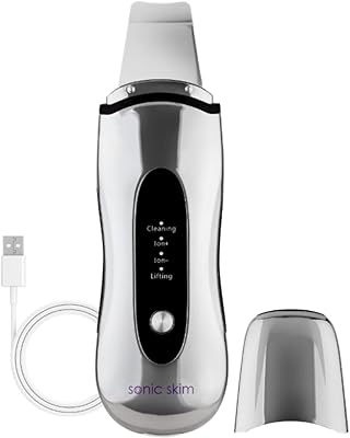 Michael Todd Beauty - Sonic Skim - Spatula for skin 4 in 1 - provides deep cleaning, extraction of black dots/pores at high frequency - supports EMS lifting and serum infusion - for all skin types.. Love deals? DIAYTAR Nigeria has you covered with low prices and fast delivery.