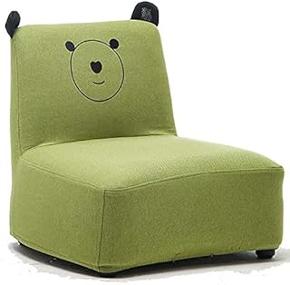 Children's sofa Linen Sofa Links Tilting with Solid Wood Feet Room Chair.. DIAYTAR NIGERIA: Where every shopping need is met with affordable prices and timely delivery.