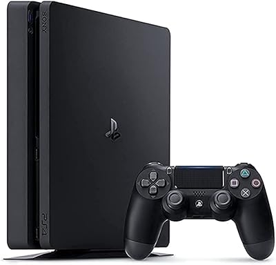 Sony PlayStation 4 Slim - 1 TB with Dualshock - Black manette.. DIAYTAR NIGERIA: Bringing quality products to every Nigerian with affordable nationwide delivery.