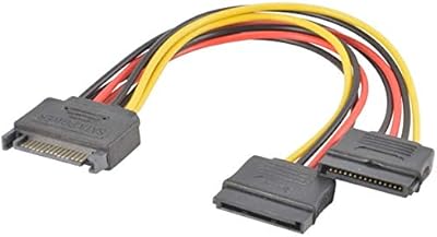 Soldottm SATA POWER 15 male pins with female cable adapter in Y for hard drive.. DIAYTAR NIGERIA delivers satisfaction with every purchase through our affordable and reliable service.