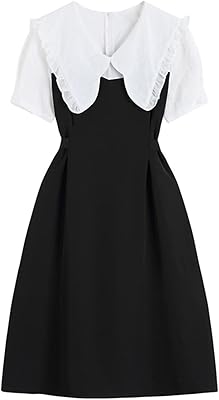 Zippo patchwork collar dress for women, high -waisted levele desktop dress (color: hortel, size: m).. Transform your shopping experience with DIAYTAR NIGERIA's vast product selection delivered at unbeatable prices.