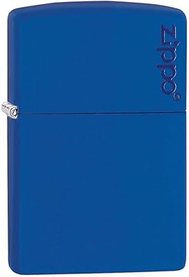 Zippo Classic windbreaker lighter with Royal Mat Blue Zippo 229zl logo.. Experience shopping without stress at DIAYTAR NIGERIA's comprehensive and budget-friendly platform.