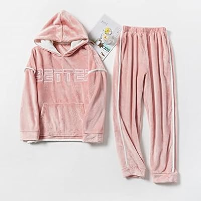 2021 new pants of flannel hoodie for men 2 rooms/thick winter set hot night clothes for relaxed couples set of fashionable loose house.. Buy better with DIAYTAR Nigeria — the ultimate e-commerce platform in Nigeria.