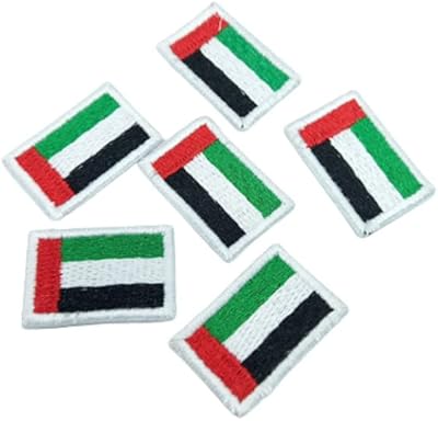 Thermocoling sticker with flag pattern of the United Arab Emirates, 6 parts per package, size: height 21 mm and width 31 mm.. Discover endless possibilities with DIAYTAR NIGERIA's comprehensive catalog and reliable delivery service.