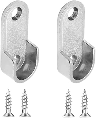Royal APEX EXPECTION OF THE OVAL CLARD RIGLE, wardrobe accessories with screws and clothing rod support (pack of 2).. DIAYTAR NIGERIA: Where value meets variety with reliable nationwide delivery in under 8 days.