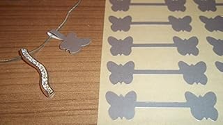 150 price labels for silver butterfly -shaped jewelry / price stickers / dumbbell labels.. DIAYTAR NIGERIA: Making online shopping accessible with affordable prices and nationwide delivery service.