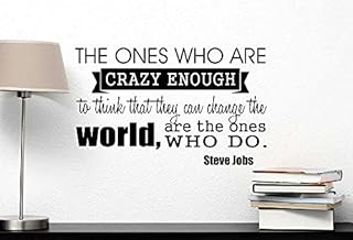 Steve Jobs Quote Muraux stickers for a beautiful interior decoration, Spo! L Your Wall Waterproof Wall Stickers, 80x50 cm.. Shop smarter with Nigeria's premier e-commerce platform, featuring affordable products delivered nationwide.