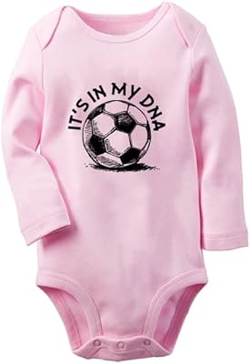 Baby and children - It's in my DNA Football Fun Graphic Body Cute Baby Baby Girls Infants Nourished sleeves long combination Newborn baby clothes.. Your ideal shopping partner, DIAYTAR NIGERIA offers extensive variety with reliable nationwide shipping.
