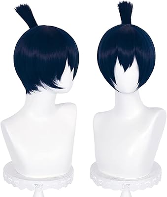 Unique dark blue cosplay wig for boys and men, thermal synthetic hair anime with a wig for Halloween costume celebration.. You deserve better shopping — choose DIAYTAR Nigeria today.