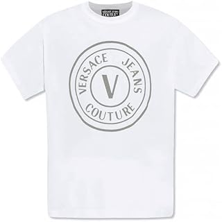 White t-shirt with reflective logo printed in cotton jeans sewing.. Discover why thousands choose DIAYTAR NIGERIA for affordable products delivered in less than a week.