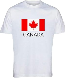 Canada flag t-shirt with country name size l, white, l.. DIAYTAR Nigeria: Where affordability meets fast and reliable e-commerce service.
