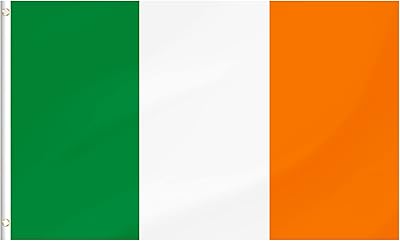 Ireland flag, Ireland's national flags in polyester with brass eyelets, 3 x 5 ft (90 x 150 cm).. You deserve better shopping — choose DIAYTAR Nigeria today.