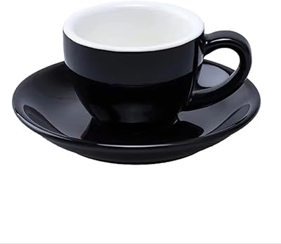 2 pieces with black porcelain espresso with saucer, 80 ml espresso cup, handle -made pottery cups, cup and saucer in double Italian Italian espresso.. Shop for everything you need at DIAYTAR NIGERIA, with budget-friendly prices and quick delivery.