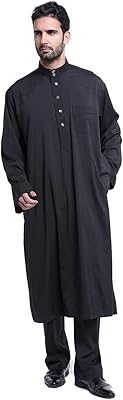 Generic eid Muslim fashion man man abaya Muslim dress abayas Saudi Arabia dress Kleding mannen kaftan Oman Pakistan Islamic clothing (Color: Black, Size: M).. Discover the perfect shopping experience with DIAYTAR NIGERIA's vast selection and prompt delivery service.