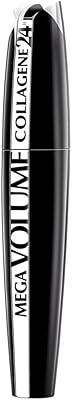 Collagen mascara mega volume 24 Hours of L'Oréal Paris - 9 mm, extra black.. DIAYTAR NIGERIA connects you with endless possibilities through our affordable e-commerce platform.