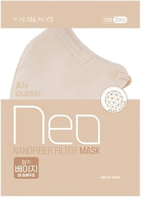 Pack of 2 - facial mask with aq neo nanofiber filter, light, nanofiber filter of 0.1 μm, made in Korea (2 rooms/package).. Shop the smart way with DIAYTAR NIGERIA's extensive selection and budget-friendly nationwide delivery.