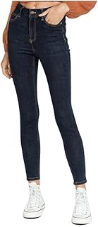 Jean Skinny High Size Montana for Women in Dark Rinse 24, Dark Rinse, 24.. DIAYTAR NIGERIA revolutionizes online shopping with competitive prices and reliable 5-8 day delivery.