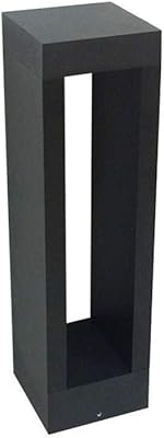 Modern LED rectangle column flapper black aluminum flagship molded under pressure luminaire on the ground lawn flap external courtyard pillar pillar for garden park terrace.. Great products, lower prices, fast delivery — DIAYTAR Nigeria has it all.