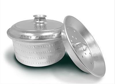 Everbright aluminum mandi marmite with colander and lid for lahm and mandi chicken - robust mandi biryani, steamed pot (36 inch).. DIAYTAR NIGERIA redefines convenience with our vast product selection and swift nationwide delivery.
