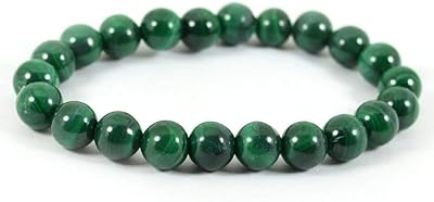 8mm Marca natural malachite bracelet for healing, rehabilitation, protection, concentration, spirituality and the increase in creativity.. Your favorite online marketplace — DIAYTAR Nigeria delivers quick and cheap.