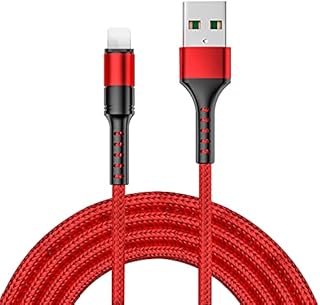 Adagasi Nylon Quick Load Cable, Lightning 3A charger cable, CE certified, FCC, ROSH, compatible with iPhone 13/iPhone 13 Mini/iPhone 13 PRO Max (red, 1.2 meters).. DIAYTAR NIGERIA: Where affordability and variety come together with nationwide 5-8 day delivery.